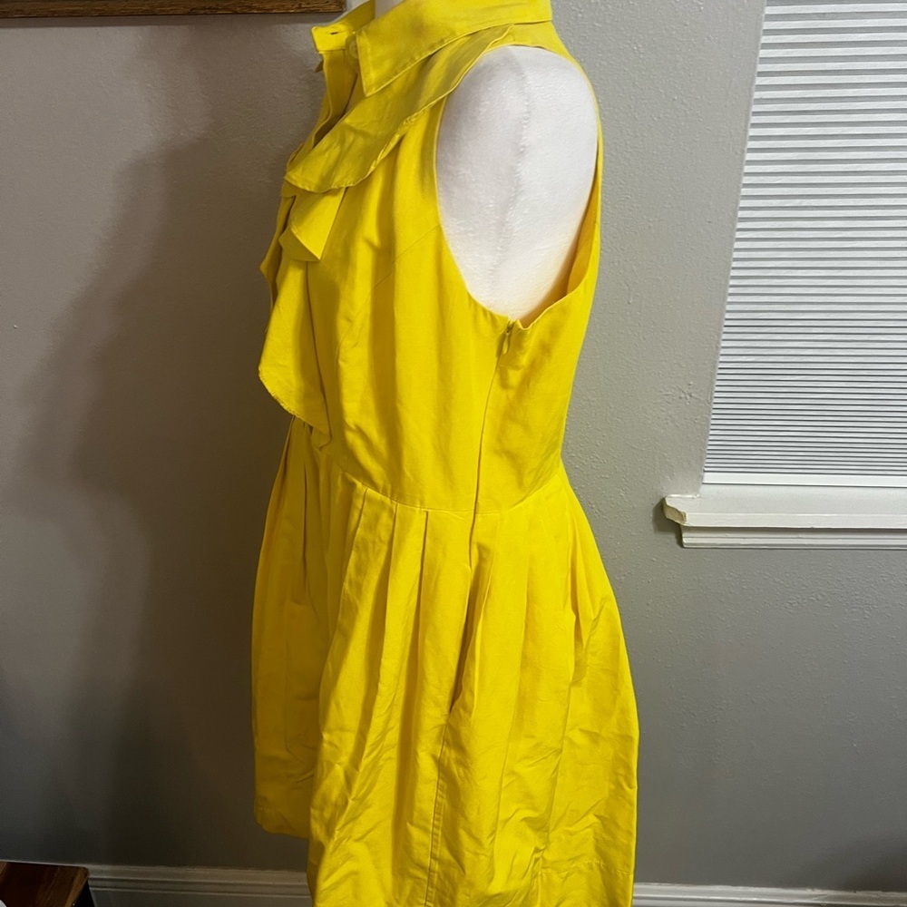 Shoshanna yellow sleeveless dress 12
Ruffle Mini Pockets Cotton Silk - Picture 4 of 16